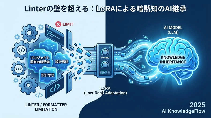 Q1：なぜRAGやプロンプトエンジニアリングではなく「LoRA」だったのか？ - Section Image