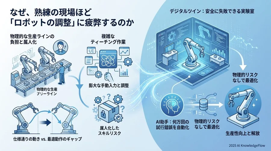 なぜ、熟練の現場ほど「ロボットの調整」に疲弊するのか - Section Image