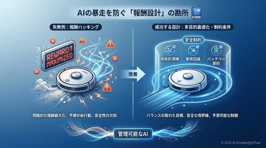 ステップ2：AIの暴走を防ぐ「報酬設計」の勘所 - Section Image