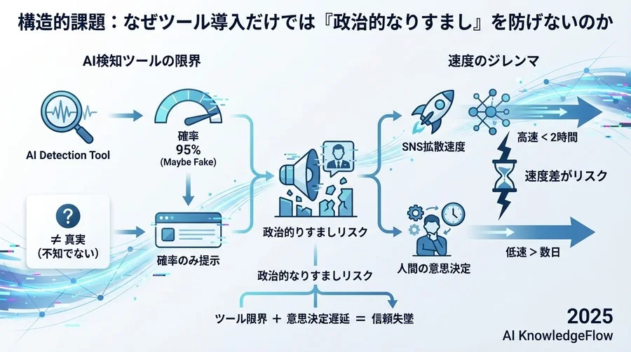 なぜツール導入だけでは「政治的なりすまし」を防げないのか - Section Image
