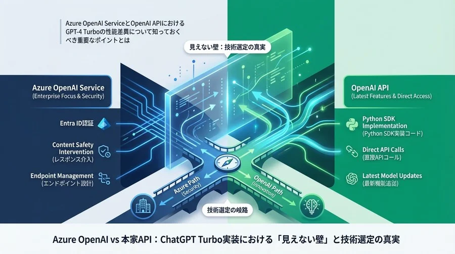 Azure OpenAI vs 本家API：ChatGPT Turbo実装における「見えない壁」と技術選定の真実