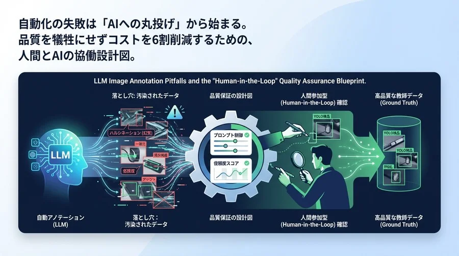 LLM画像アノテーションの落とし穴と「人間参加型」品質保証の設計図