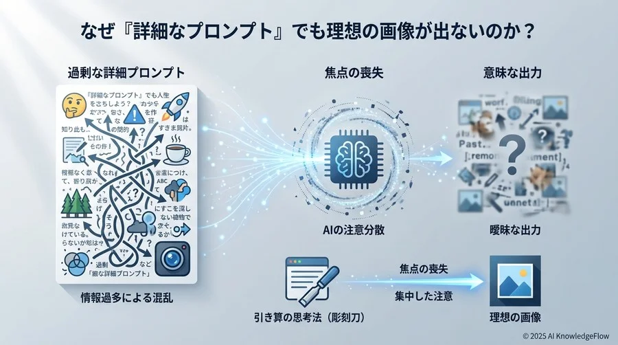 なぜ「詳細なプロンプト」でも理想の画像が出ないのか - Section Image