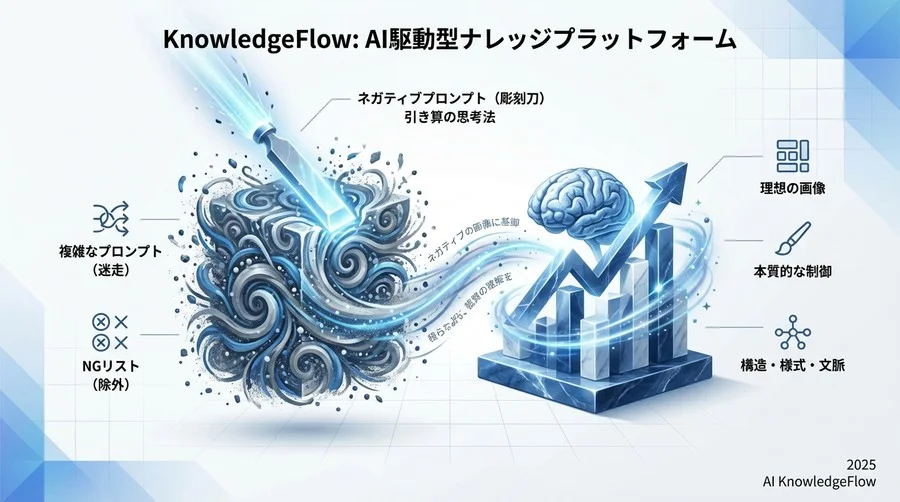 ネガティブプロンプトは「除外」ではなく「彫刻」である - Section Image