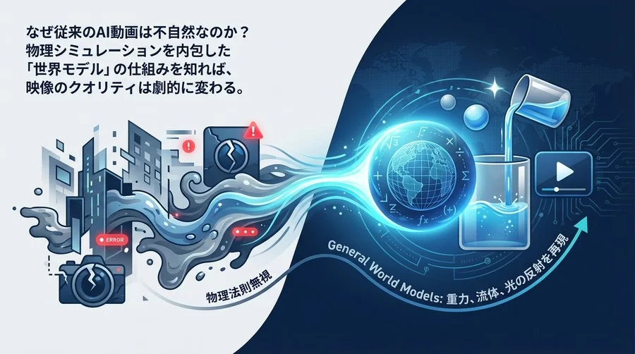 物理法則を無視するAI動画はもう古い。Runway Gen-3が描く「世界モデル」という革命