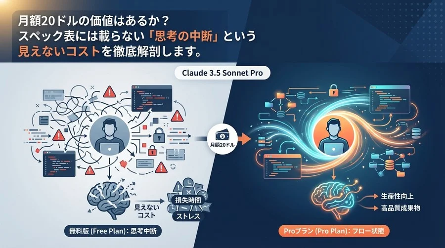 Claudeの最新モデル Pro移行の損益分岐点：エンジニアを襲う「思考中断」という見えないコスト