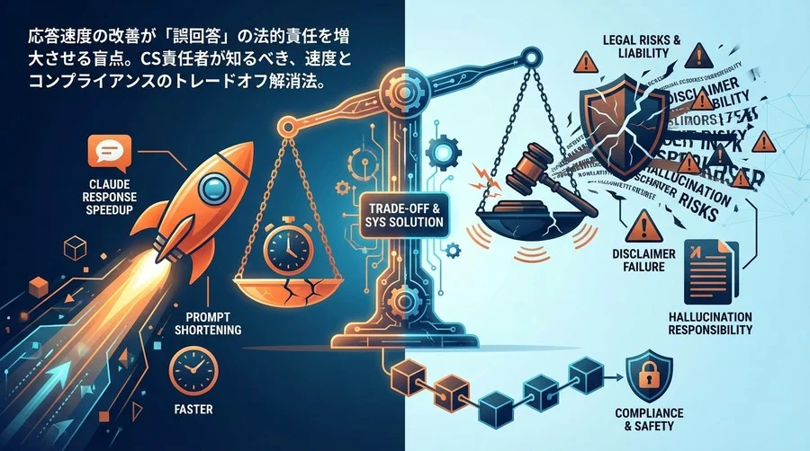 Claude応答高速化の代償：プロンプト短縮が招く法的リスクと免責不全の回避策