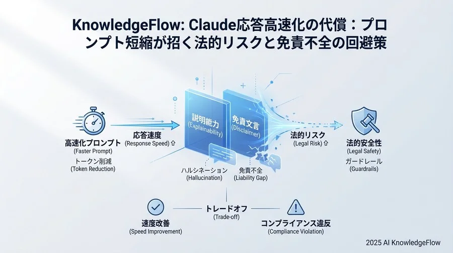 応答速度と法的安全性のトレードオフ：高速化プロンプトに潜む法的リスク - Section Image