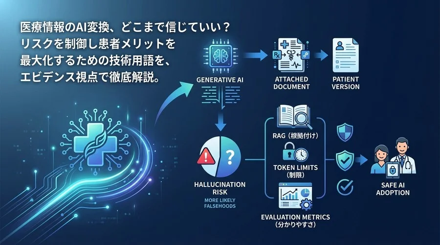 添付文書平易化のAIリスクを制御する重要用語集：ハルシネーション対策と評価指標