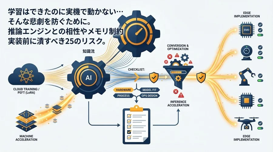 エッジAI実装の落とし穴を回避するPEFT導入チェックリスト：推論高速化とトラブル対策25選