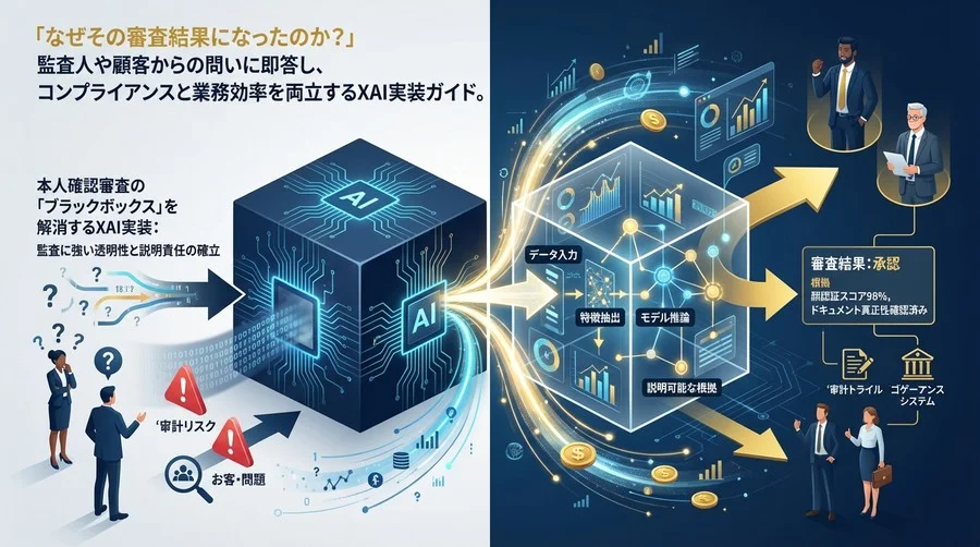 本人確認審査の「ブラックボックス」を解消するXAI実装：監査に強い透明性と説明責任の確立
