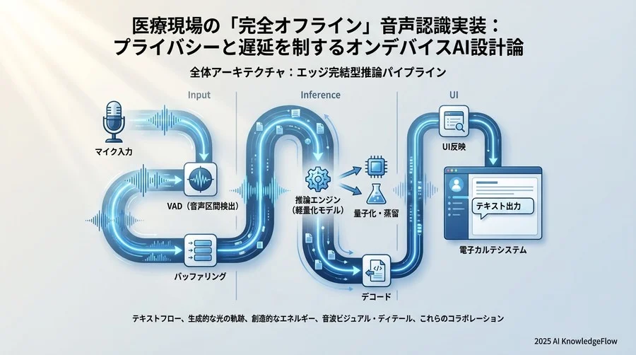 全体アーキテクチャ：エッジ完結型推論パイプライン - Section Image