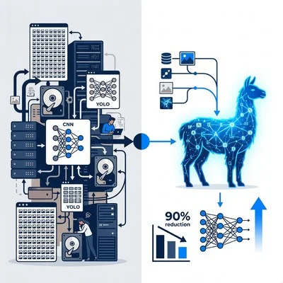 画像認識の常識崩壊：Llamaモデルが製造現場のデータコストを9割削減する理由とROI証明