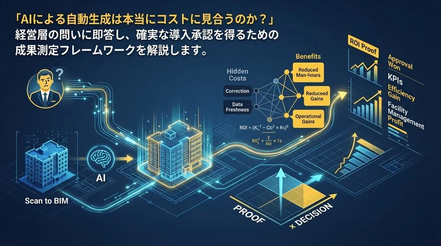 デジタルツインAI自動生成の投資対効果を証明する：経営層を納得させるROI算出とKPI設計の極意