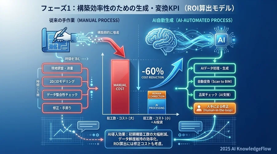 フェーズ1：構築プロセスの効率性を測る「生成・変換KPI」 - Section Image