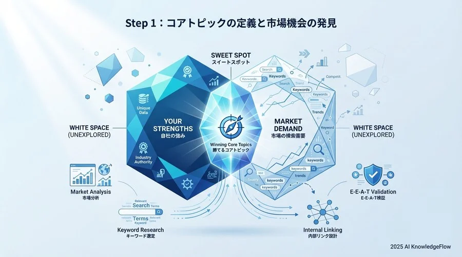 Step 1：コアトピックの定義と市場機会の発見 - Section Image