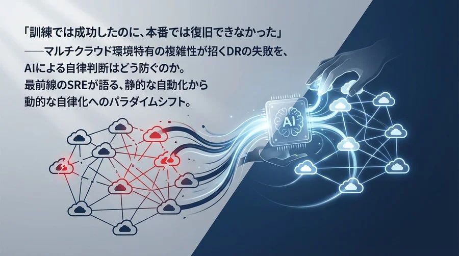 「訓練では成功したのに」なぜ本番で失敗するのか？マルチクラウドDRを“自律化”させるAI戦略とSREの決断