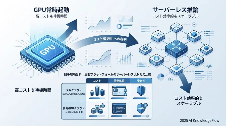競争環境分析：主要プラットフォームのサーバーレスLLM対応比較 - Section Image