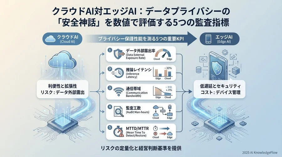 クラウドAI vs エッジAI：プライバシー保護性能を測る5つの重要KPI - Section Image
