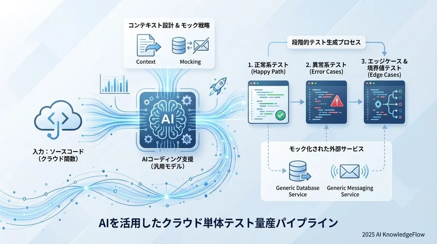 3. 実践：Google Cloudサービスを含むコードのテスト生成フロー - Section Image