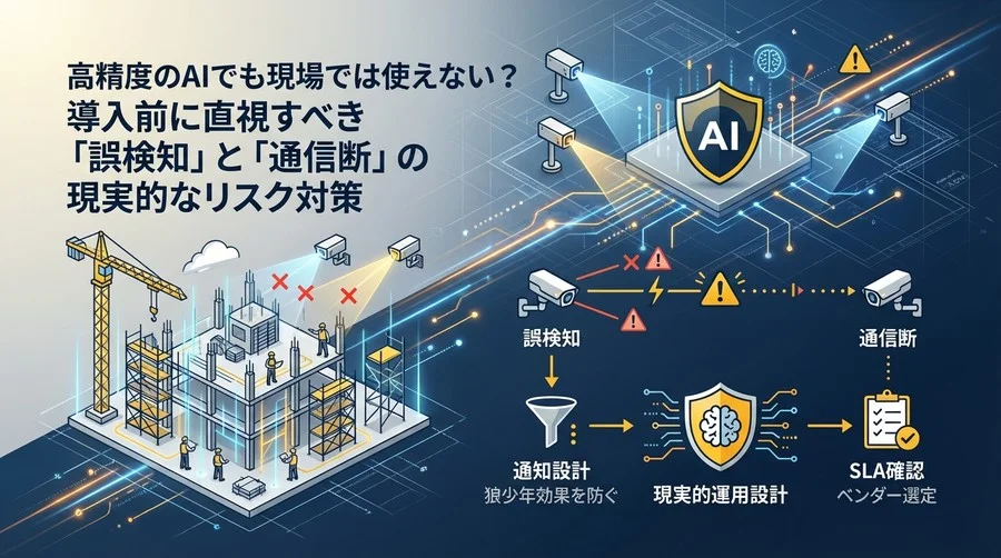 建設現場AIカメラの「誤検知」と戦う：導入前に直視すべきリスクと現実的運用設計