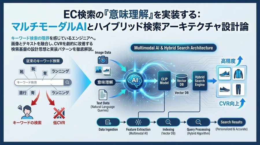 EC検索の「意味理解」を実装する：マルチモーダルAIとハイブリッド検索アーキテクチャ設計論