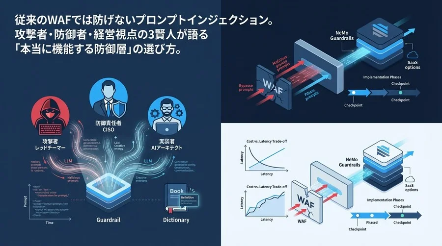 生成AIガードレール選定の「落とし穴」：3賢人が語る最強の防御スタックと実装戦略