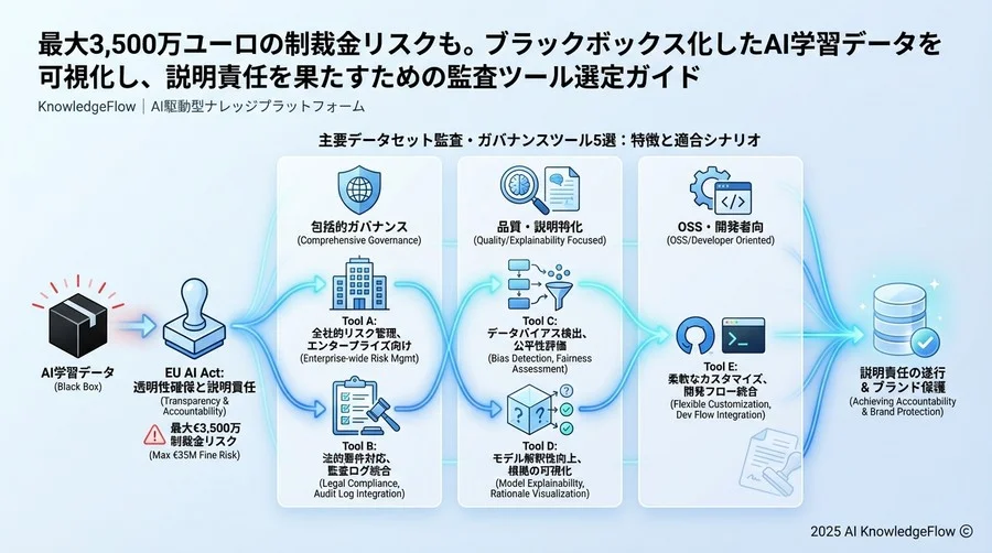 主要データセット監査・ガバナンスツール5選：特徴と適合シナリオ - Section Image