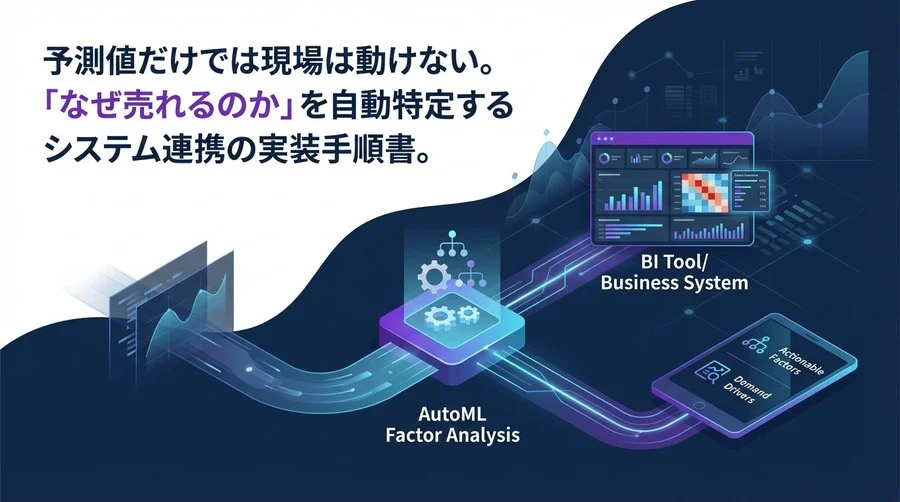 AutoMLで「なぜ売れた？」を自動特定する：需要変動因子分析のシステム実装とデータ連携ガイド