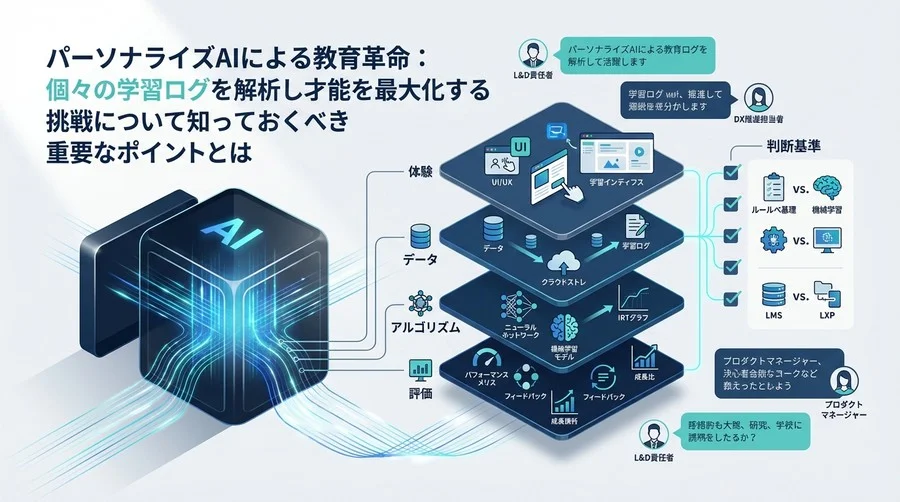 パーソナライズAI教育の技術的「裏側」を解剖する：ベンダー選定のための4層構造用語解説と判断基準