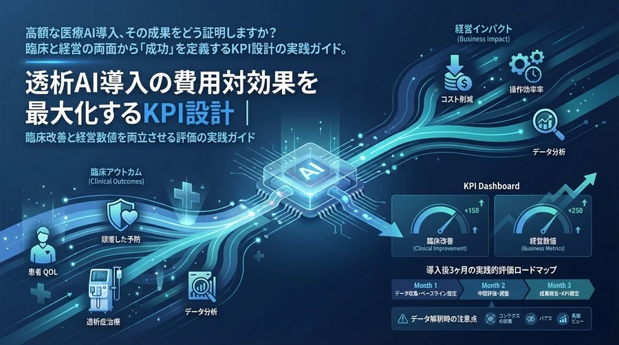 透析AI導入の費用対効果を最大化するKPI設計｜臨床改善と経営数値を両立させる評価の実践ガイド