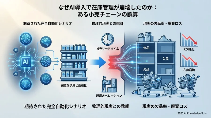 なぜAI導入で在庫管理が崩壊したのか：小売チェーンの誤算 - Section Image