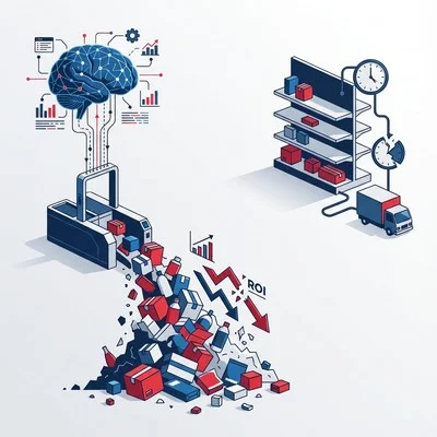 無人決済の在庫崩壊：AI需要予測が招いた廃棄の山とROI悪化の真因