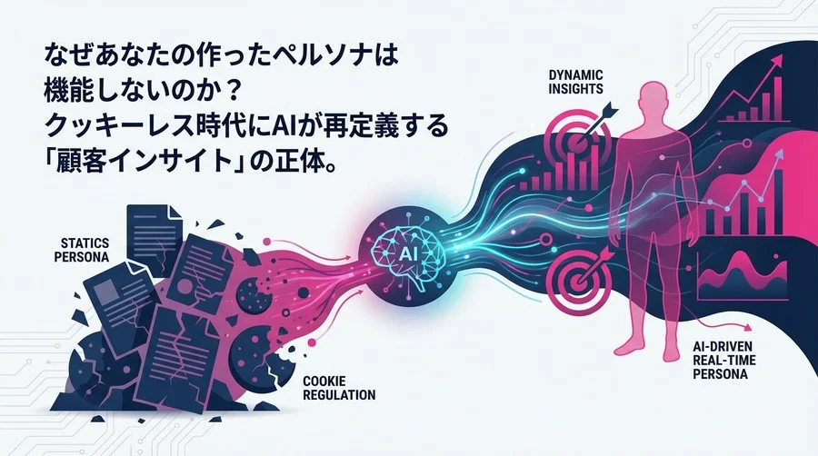 なぜあなたのペルソナは機能しないのか？クッキーレス時代にAIが導く動的インサイト革命