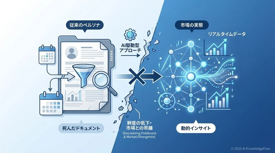 構造的課題：なぜ従来のペルソナは「死んだドキュメント」になるのか - Section Image