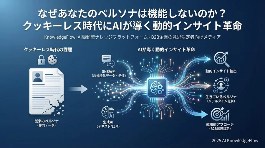 技術的革新：生成AI×SNS解析が実現する「動的インサイト」のメカニズム - Section Image