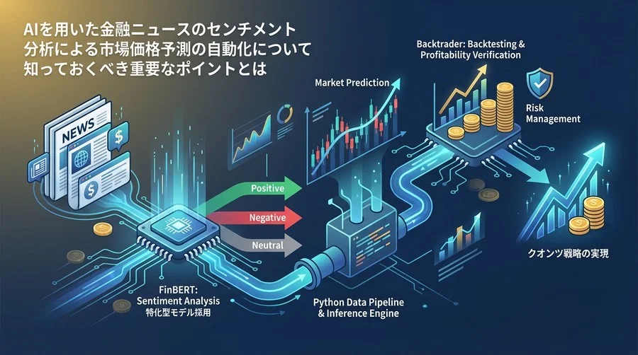 金融ニュースのセンチメント分析と市場予測：FinBERT実装からバックテストまでの全行程