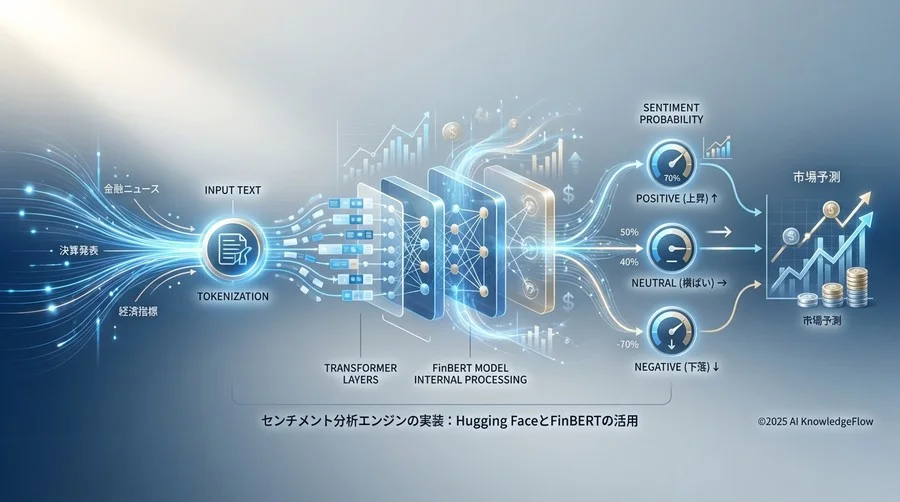 センチメント分析エンジンの実装：Hugging FaceとFinBERTの活用 - Section Image