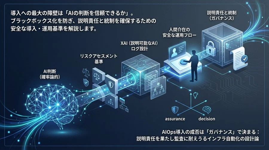 AIOps導入の成否は「ガバナンス」で決まる：説明責任を果たし監査に耐えうるインフラ自動化の設計論