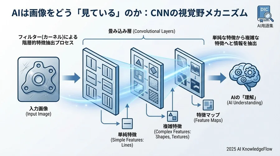 AIは画像をどう「見ている」のか：CNNの視覚野メカニズム - Section Image