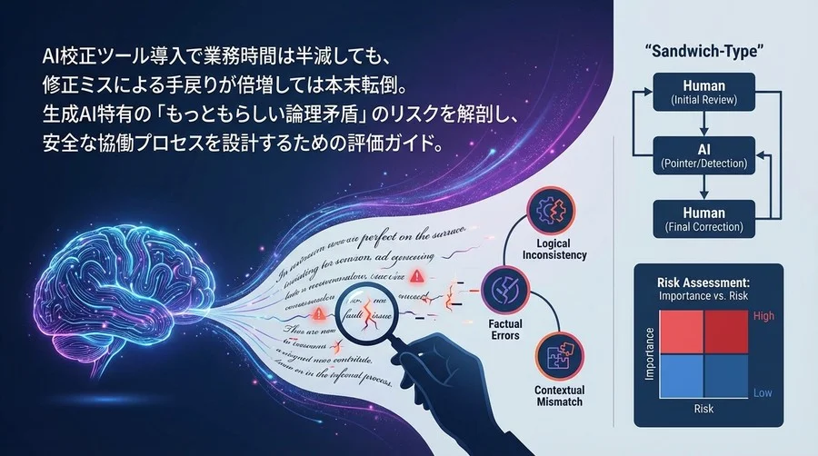 AI校正の落とし穴「流暢な嘘」を見抜く：ビジネス文書の品質を守る論理矛盾検知とリスク管理術