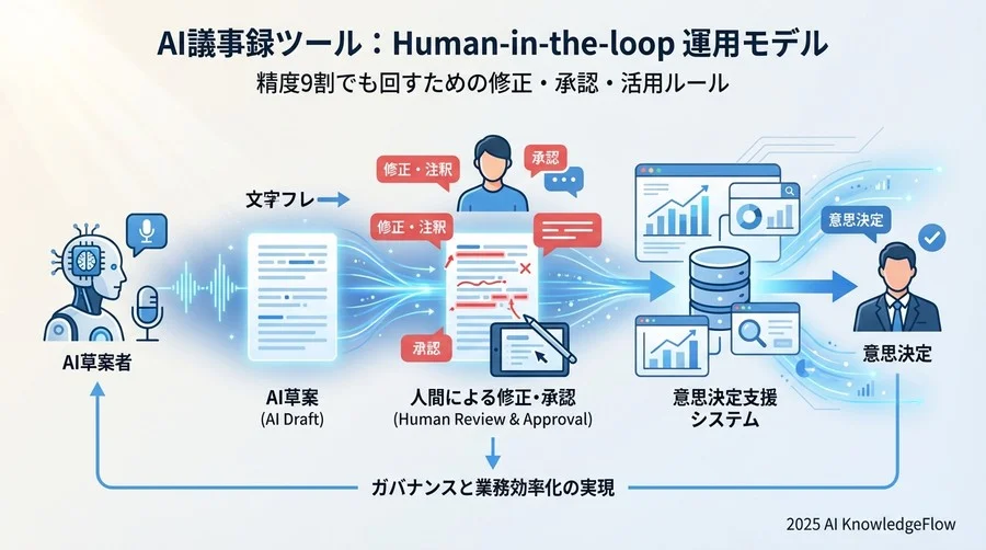 3. 【会議後】「ヒューマン・イン・ザ・ループ」による品質担保フロー - Section Image