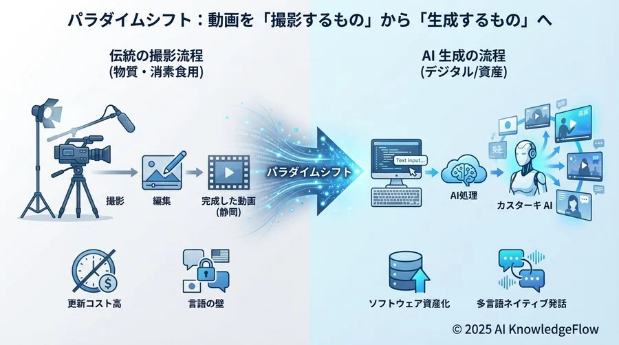 パラダイムシフト：動画を「撮影するもの」から「生成するもの」へ - Section Image