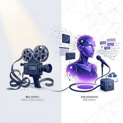 動画は「撮る」から「生成」へ。AIアバターで実現するコンテンツのソフトウェア資産化