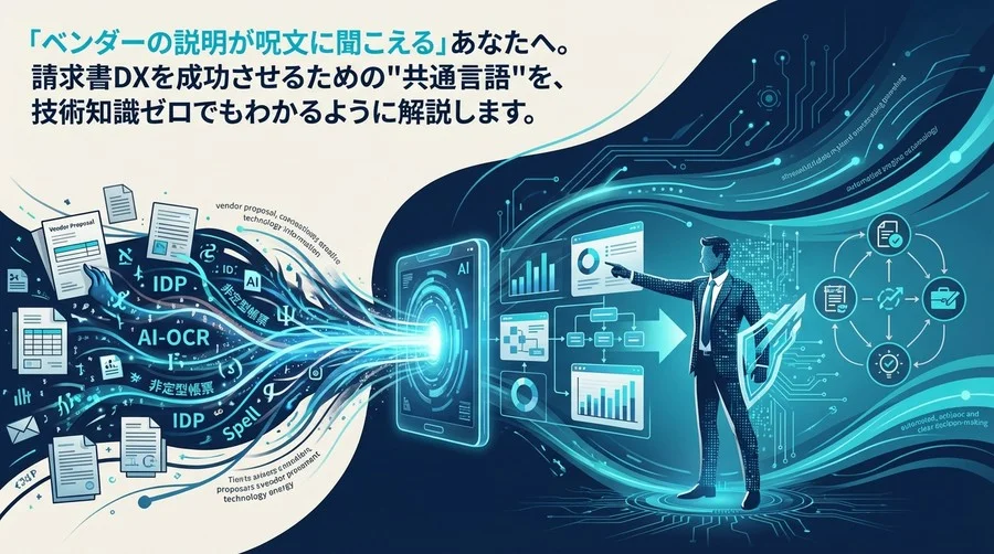 ベンダーの「呪文」を実務の武器に。経理DXを成功させるIDP・請求書処理の用語解説と選定視点