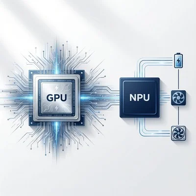 AI PCのGPUとNPU役割分担：バッテリーと性能を両立するローカルLLM最適化術