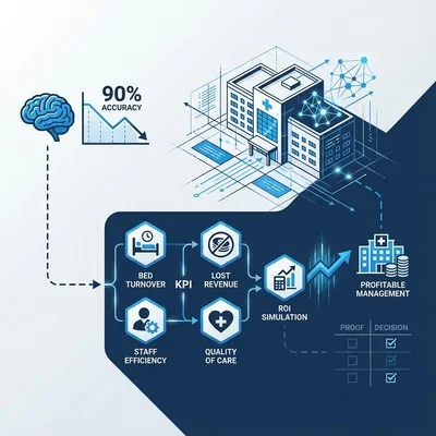 予測精度90%でも赤字？再入院リスクAIを「稼ぐ病院経営」に変える5つのKPI設計図