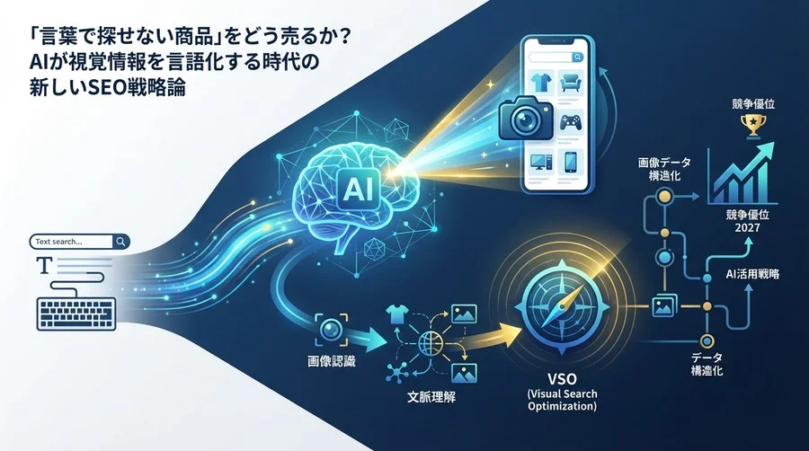 「言語化できない」を売る技術：2027年のECを制するVisual Search最適化とAI画像戦略