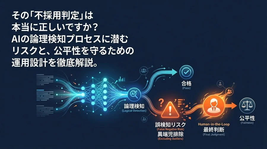 その「不採用判定」は本当に正しいですか？AIガクチカ評価の論理検知リスクと公平性を守る運用設計