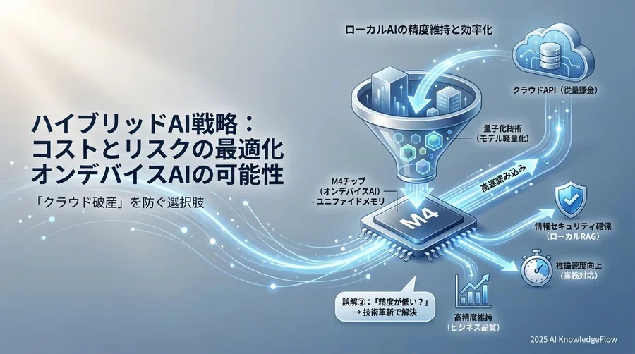 誤解②：「ローカル環境のAIは精度が低く、実務には耐えない」 - Section Image